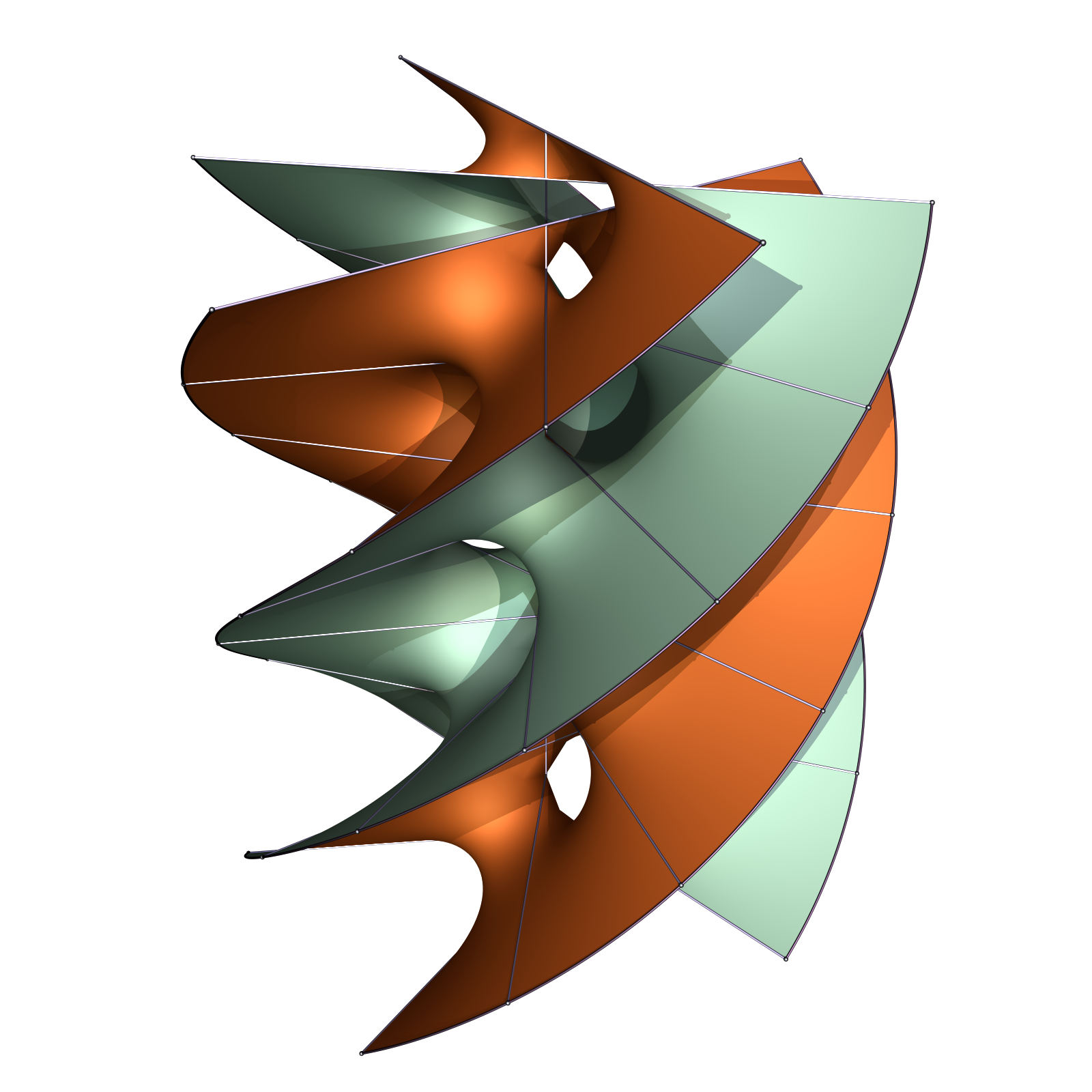 Helicoidal Fischer-Koch Surfaces – Minimal Surfaces